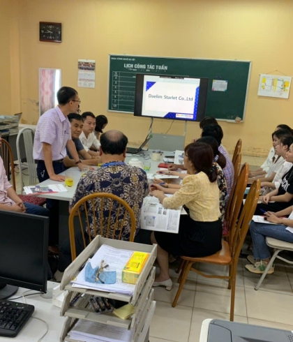 CÔNG TY 3B PHỐI HỢP CÙNG HÃNG DEALIM (HÀN QUỐC) THĂM VÀ LÀM VIỆC TẠI TRƯỜNG ĐẠI HỌC CÔNG NGHIỆP DỆT MAY HÀ NỘI